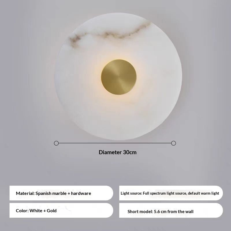 Modern Minimalist Marble Wall Light / A style / 35CM