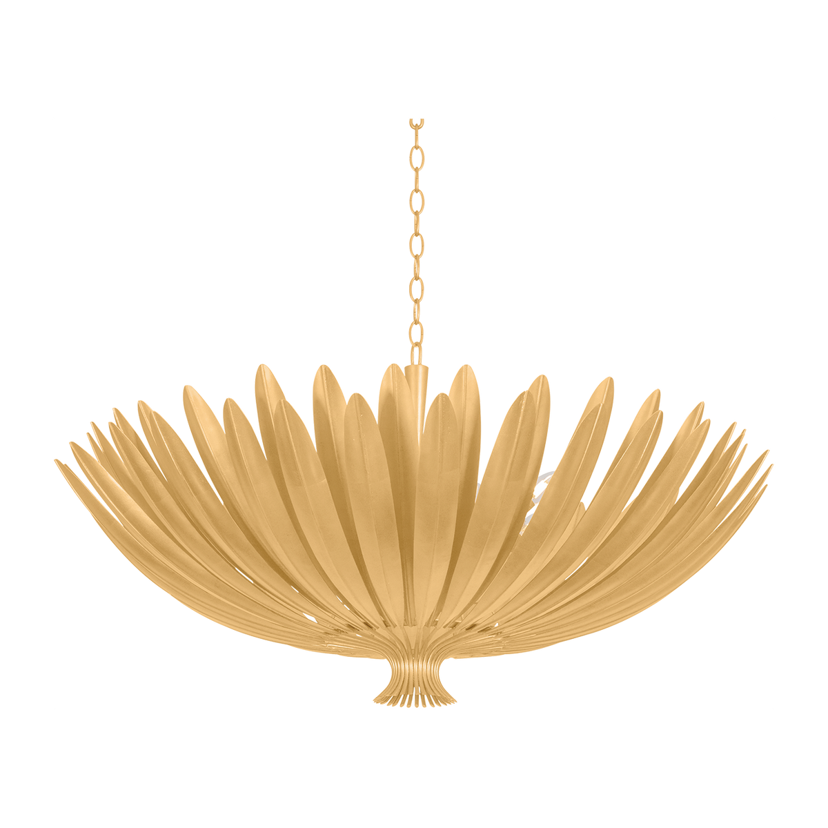 12-Light Botanical Leaf Chandelier