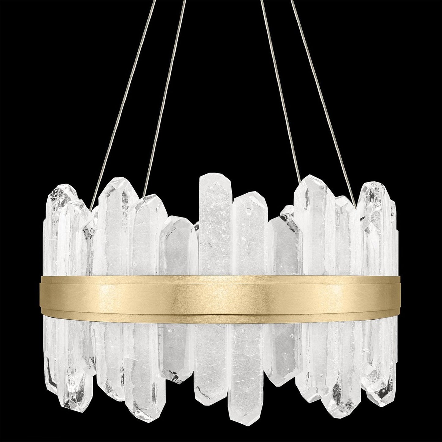 21-Inch Round Crystal LED Pendant Light