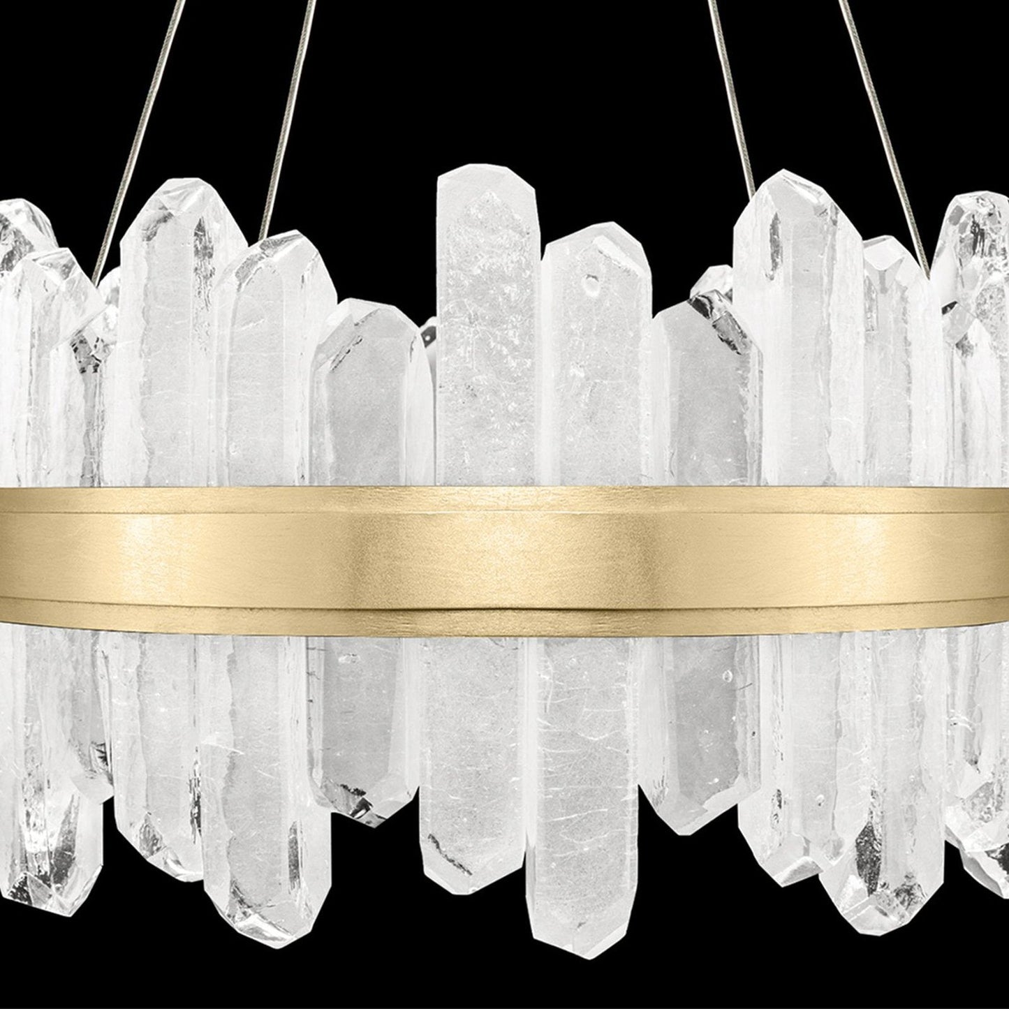 21-Inch Round Crystal LED Pendant Light