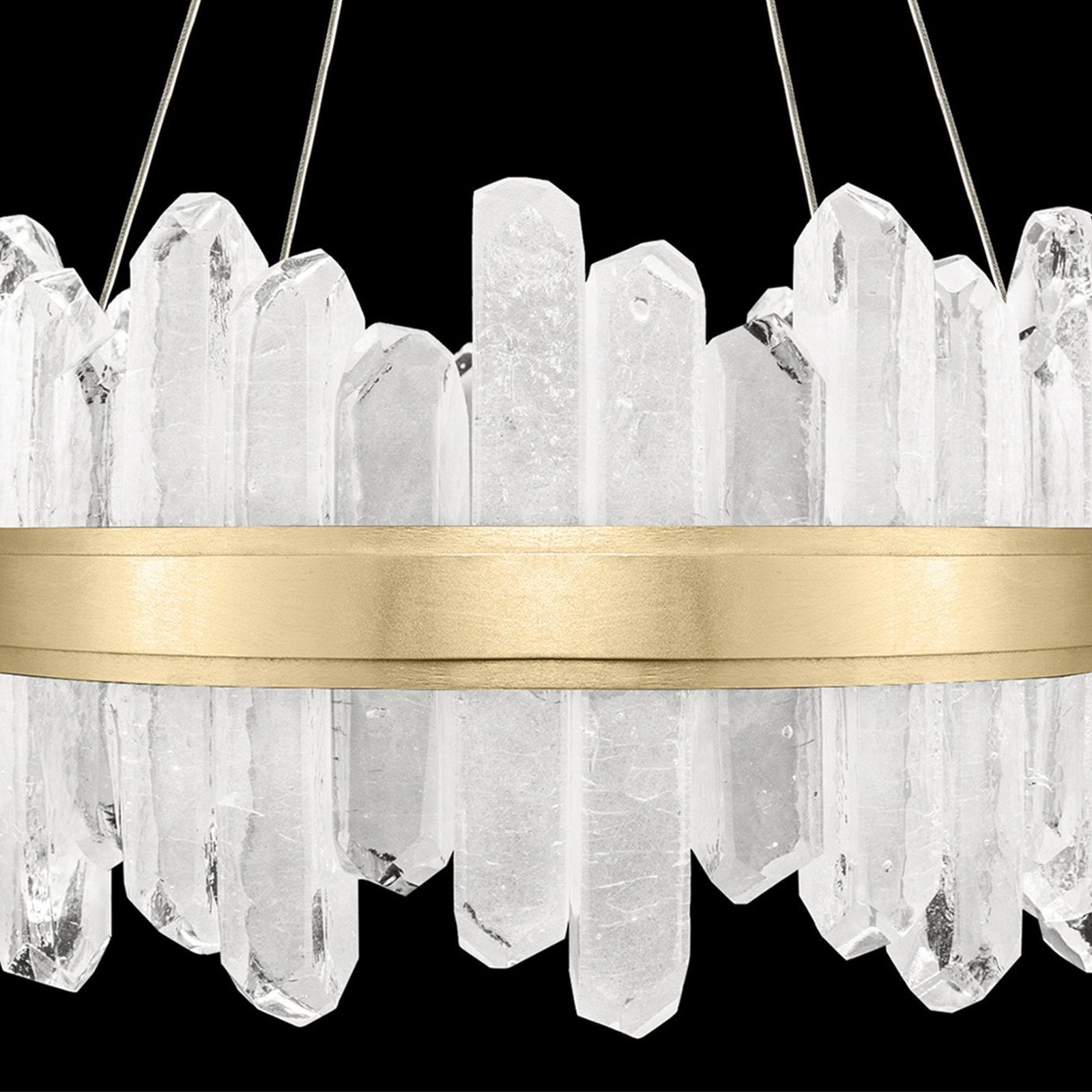 21-Inch Round Crystal LED Pendant Light