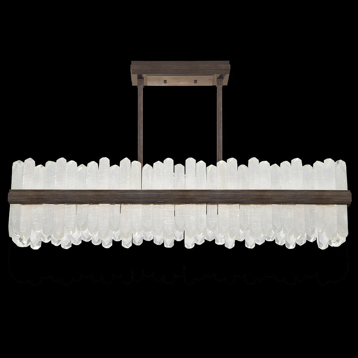 48-Inch Rectangular Crystal LED Pendant Light