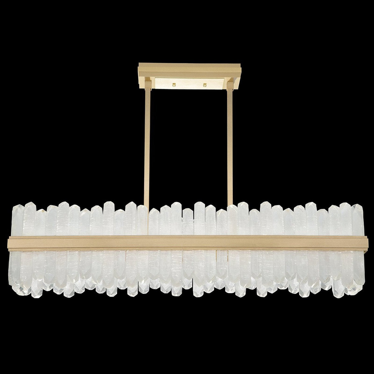 48-Inch Rectangular Crystal LED Pendant Light