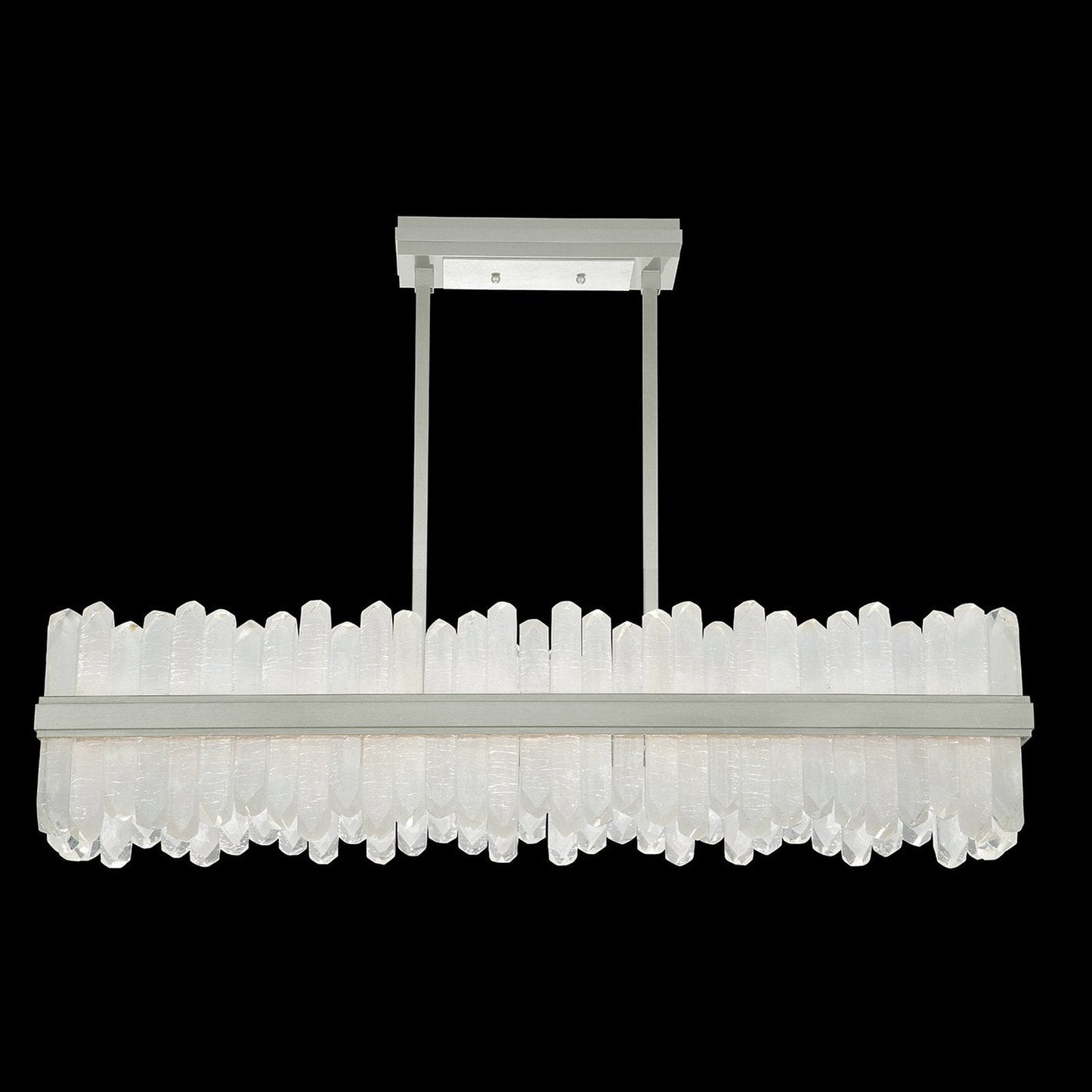 48-Inch Rectangular Crystal LED Pendant Light