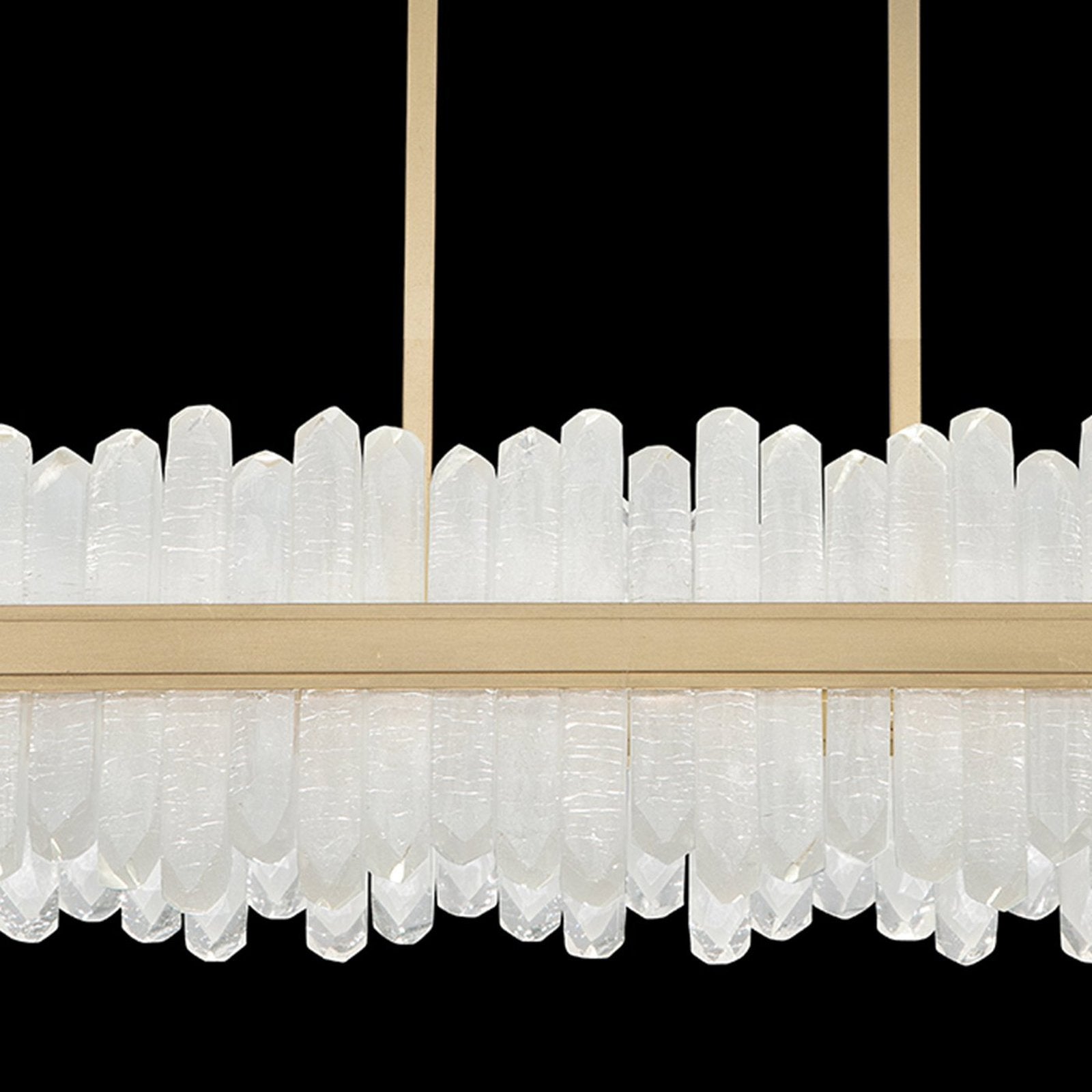 48-Inch Rectangular Crystal LED Pendant Light