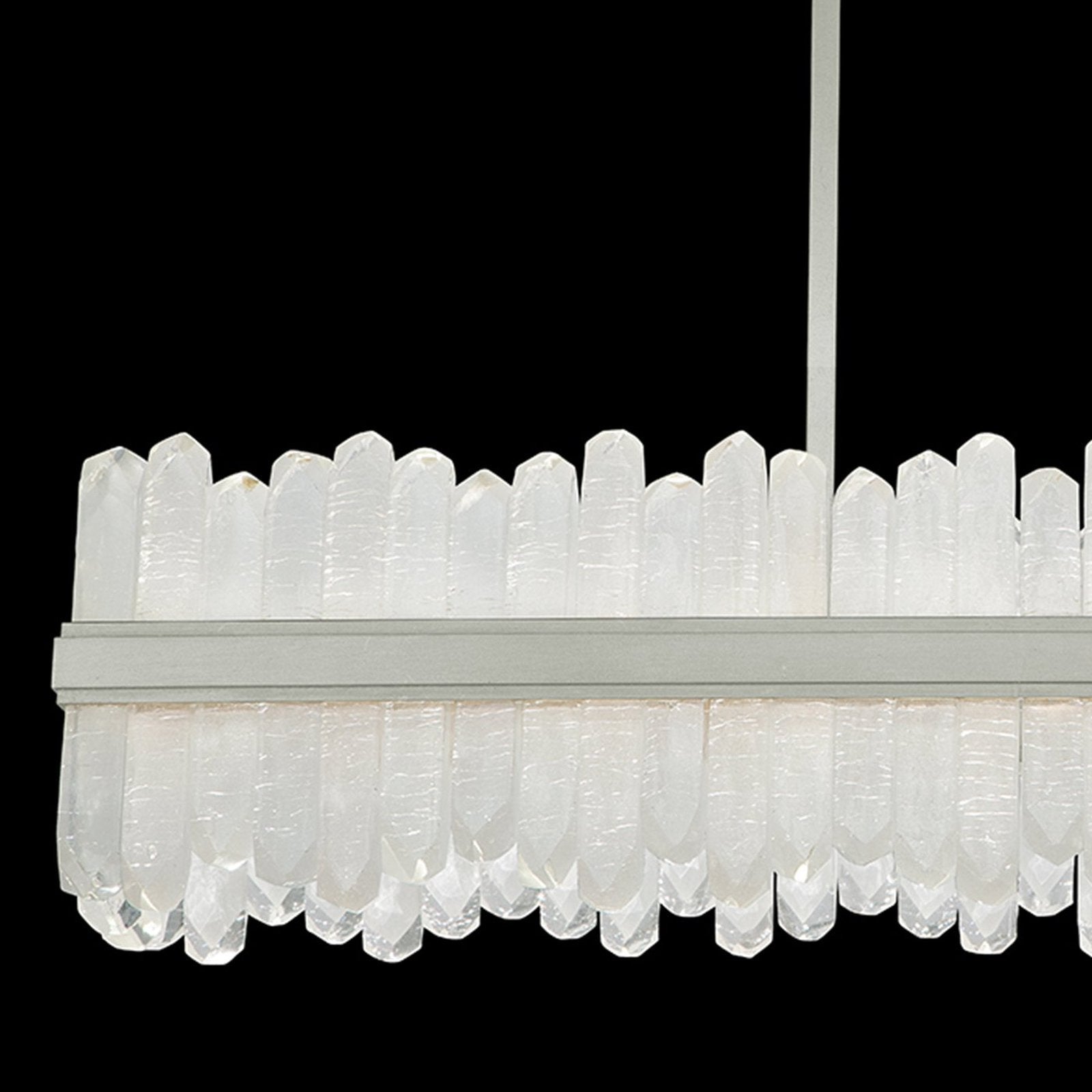 48-Inch Rectangular Crystal LED Pendant Light