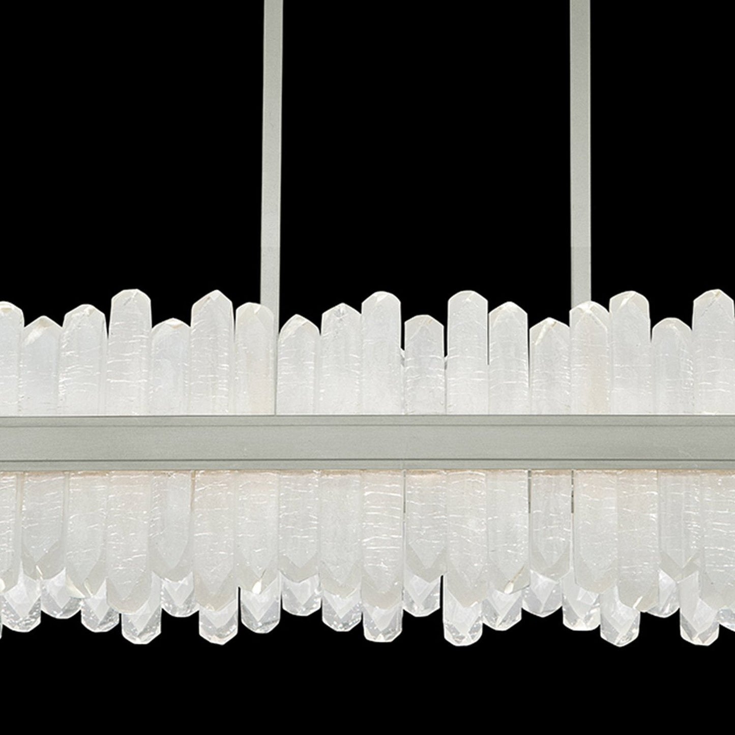 48-Inch Rectangular Crystal LED Pendant Light