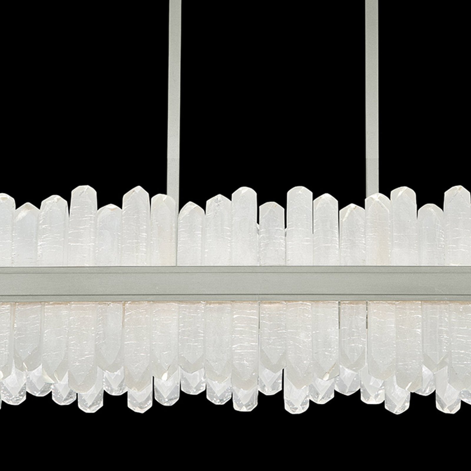 48-Inch Rectangular Crystal LED Pendant Light