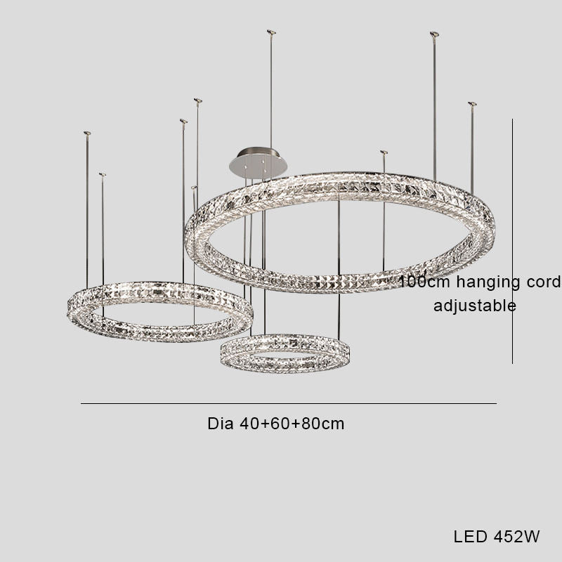800mm Crystal LED Chandelier