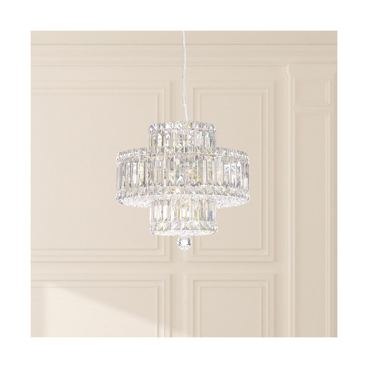 Art Deco Crystal Pendant Light