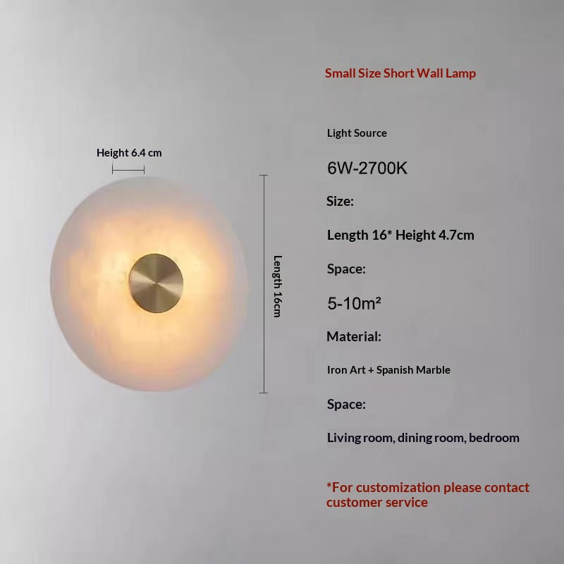 Modern Minimalist Marble Wall Light