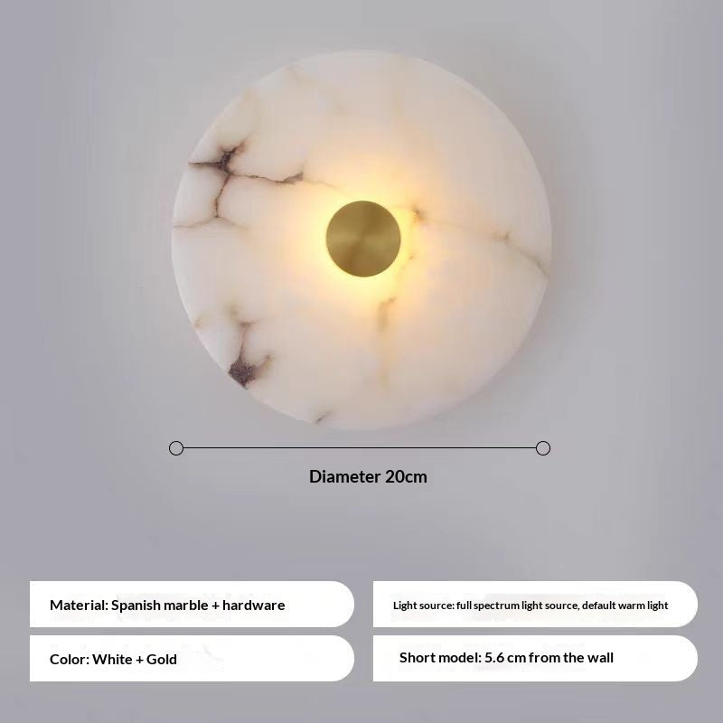 Modern Minimalist Marble Wall Light / A style / 25CM