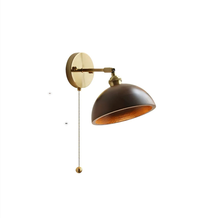 Nordic Wood-Tone Bedside Wall Light / Warm Light / Wood Color