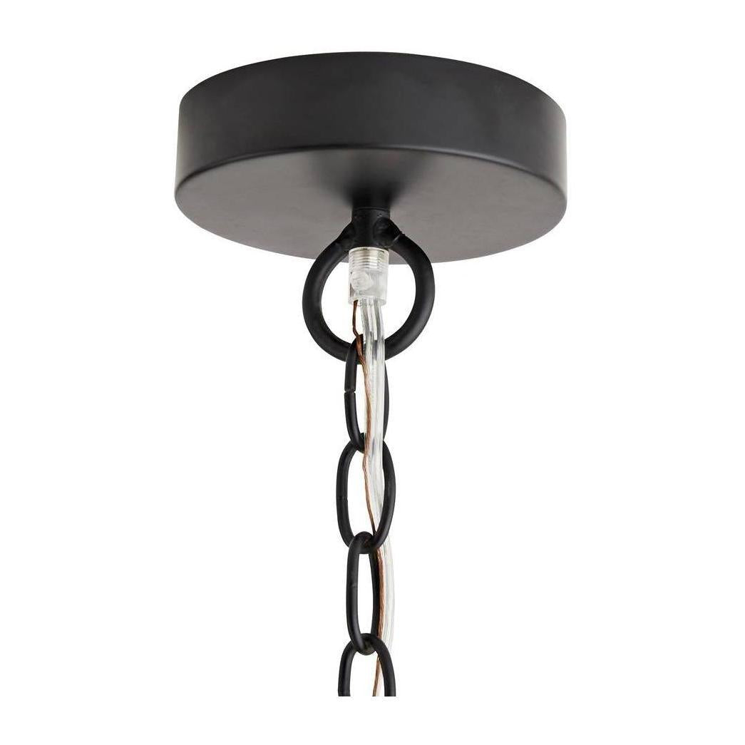 Tiered Black Wood Chandelier